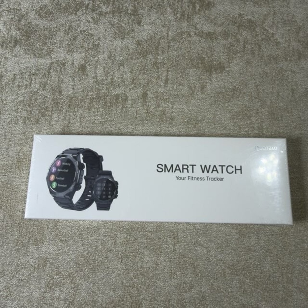 Qecnato S10 Rugged Smart Watch 1.39in Bluetooth Calling IP68 New Sealed